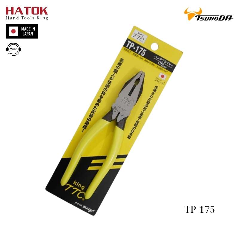 Kìm điện đa năng kiểu Âu 175mm TP-175 Tsunoda