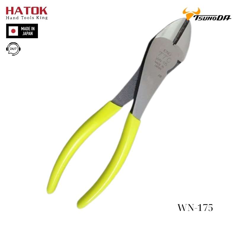 Kìm cắt chéo hàm rộng 175mm WN-175 Tsunoda