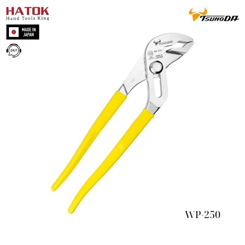 Kìm mỏ quạ có rãnh điều chỉnh 250mm WP-250 Tsunoda