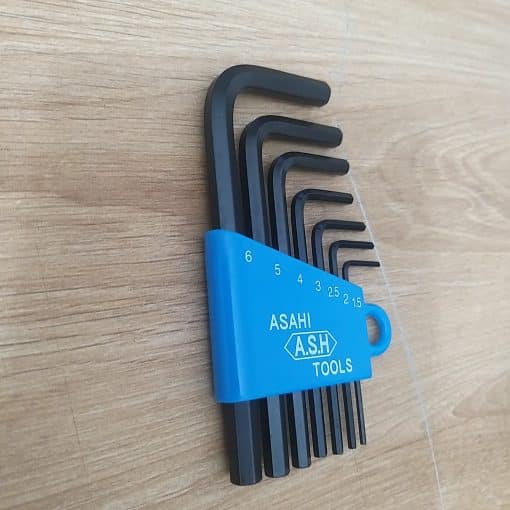 Bộ lục giác thường ngắn 1.5-6mm AWS0770 Asahi