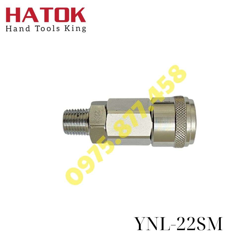 Đầu nối nhanh tự động 1/4″ ren ngoài NKC YNL-22SM