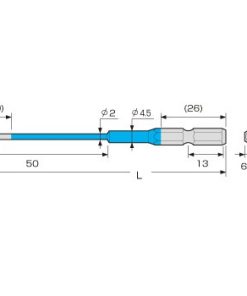 Vỉ 2 mũi vít 4 cạnh ACMD-0100 Anex