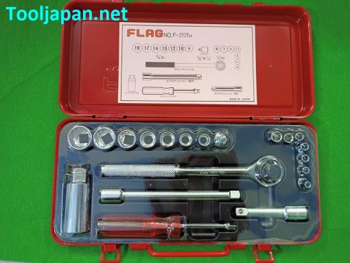 Bộ Đầu khẩu 12 cạnh 1/4" và 3/8" F-2121M Flagtool