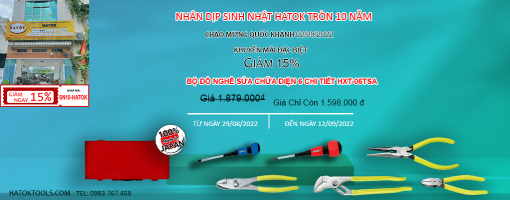 Bộ đồ nghề sửa chữa điện 6 chi tiết HXT-06TSA