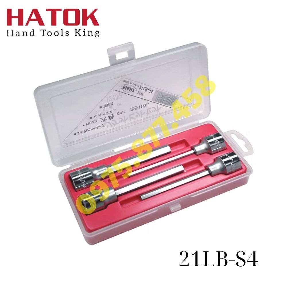 Bộ đầu tuýp lục giác chìm 1/2″ 21LB-S4 EIGHT Nhật Bản