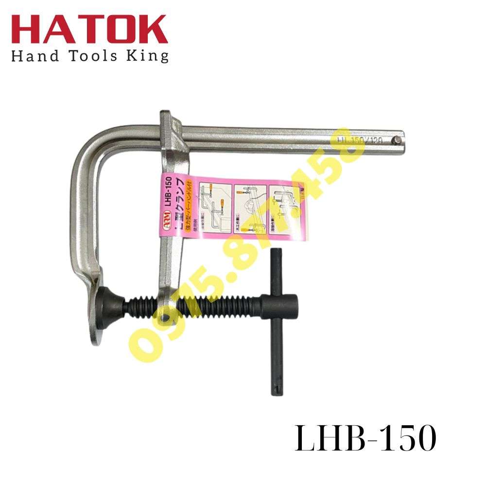Vam kẹp chữ L kiểu tay quay ARM LHB-150