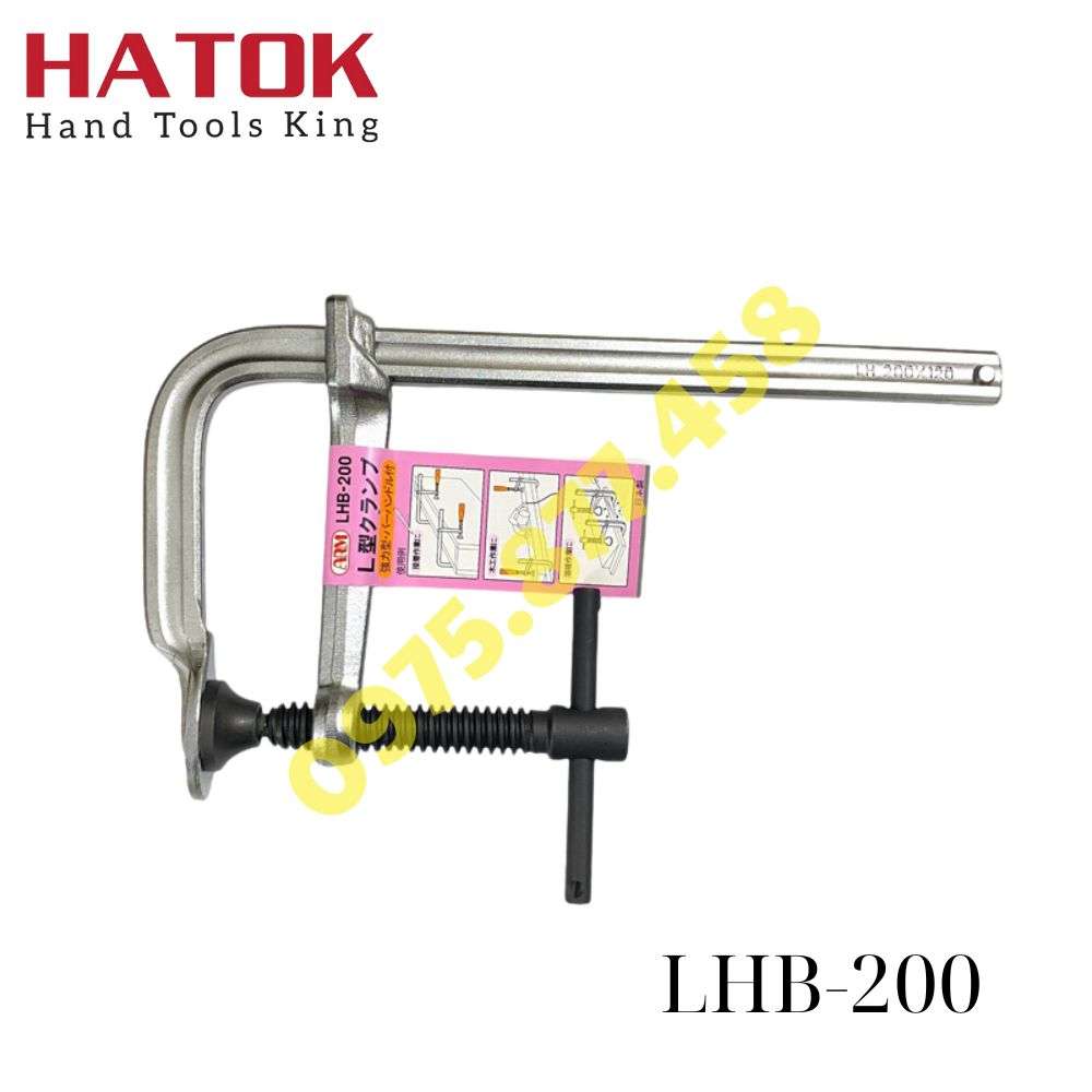 Vam kẹp chữ L kiểu tay quay ARM LHB-200