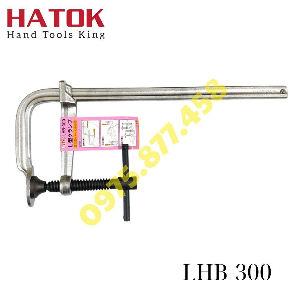 Vam kẹp chữ L kiểu tay quay ARM LHB-300