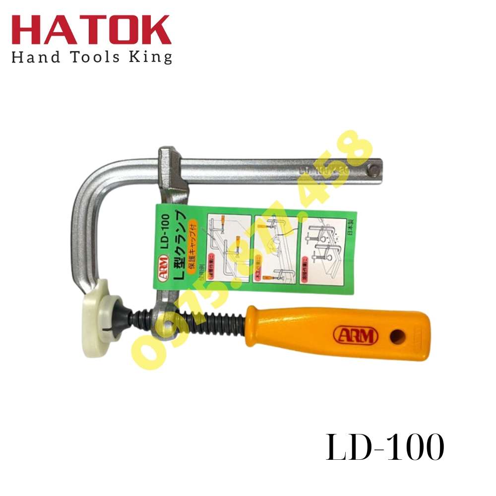 Vam kẹp chữ L kiểu tay vặn ARM LD-100