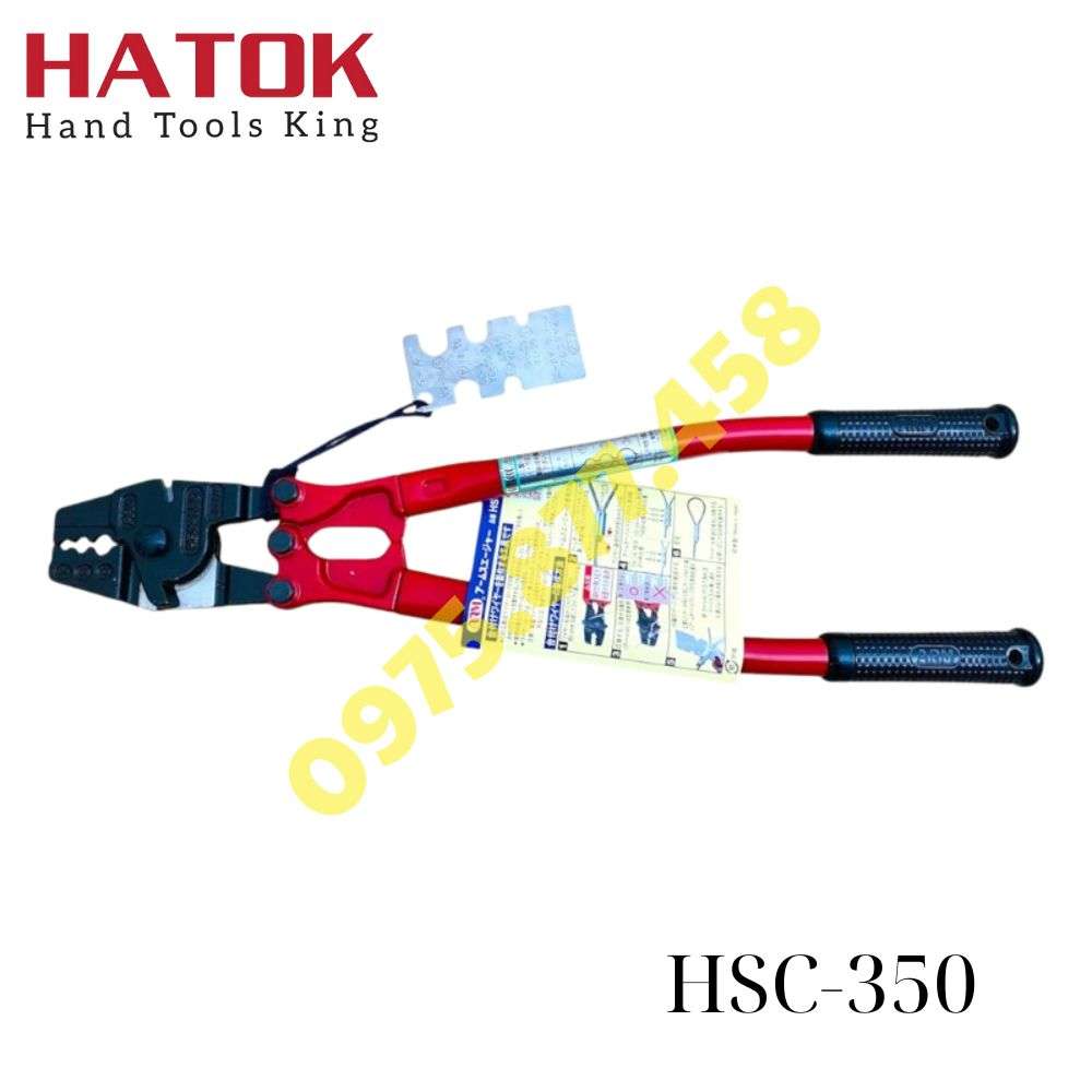 Kìm bấm siling cáp thép ARM HSC-350 Nhật Bản | Bấm cos cáp chuẩn kỹ thuật