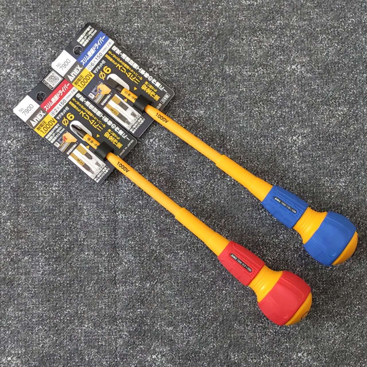 Combo 2 tô vít cách điện No.7900 dài 150mm Anex Nhật Bản | Chính hãng – Giá tốt