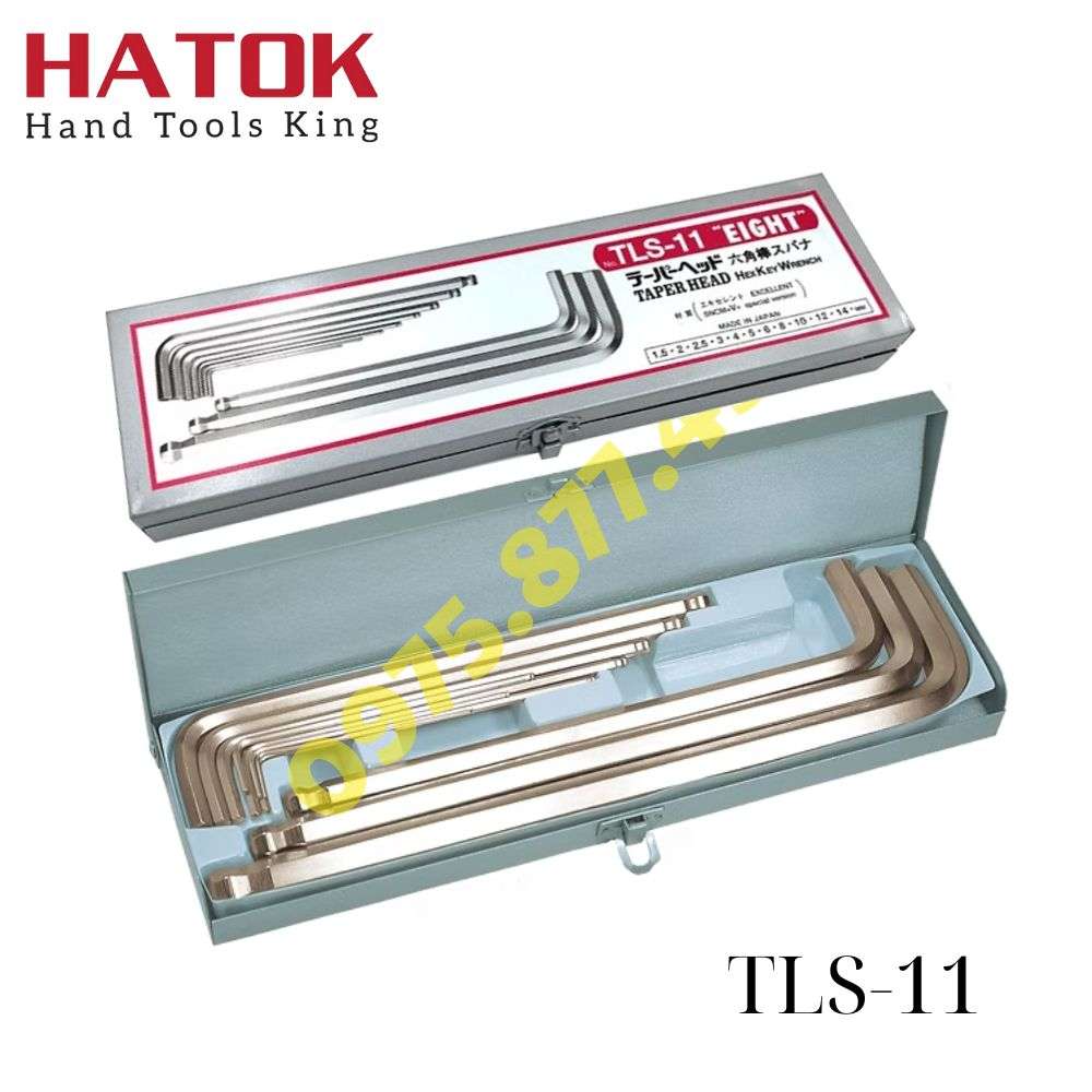Bộ lục giác EIGHT TLS-11 Nhật Bản | Đầu bi dài 11 size thép SNCM+V