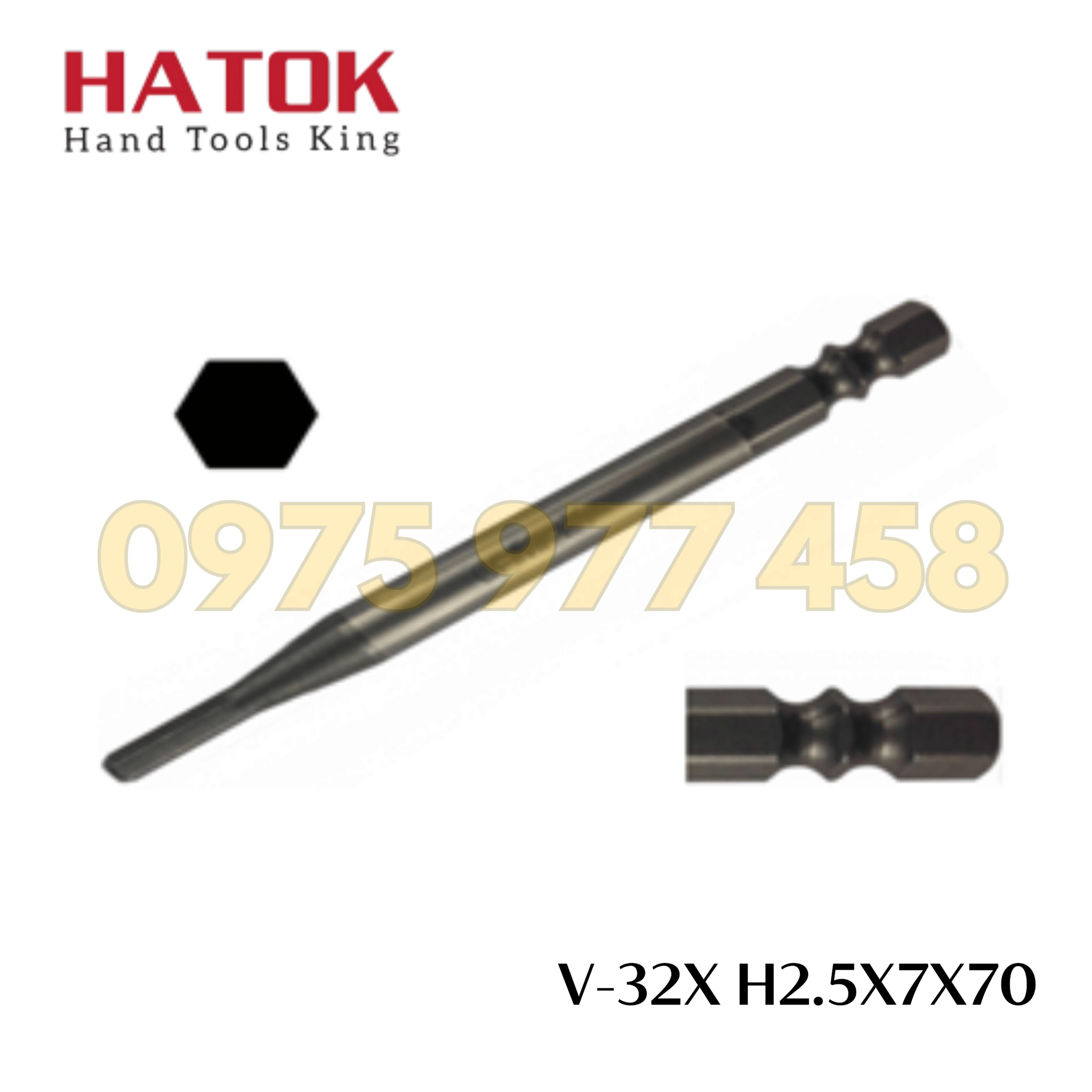 Đầu vặn ốc lục giác OHMI V-32X H2.5x7x70 Nhật Bản