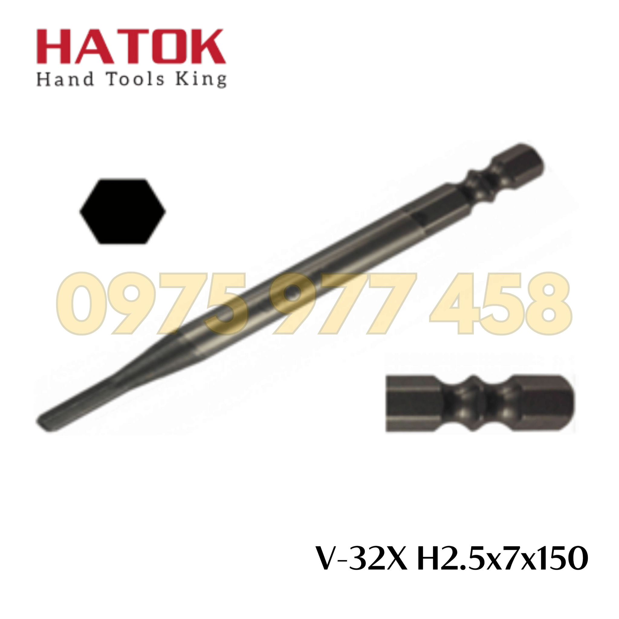 Đầu vặn ốc lục giác OHMI V-32X H2.5x7x150 Nhật Bản