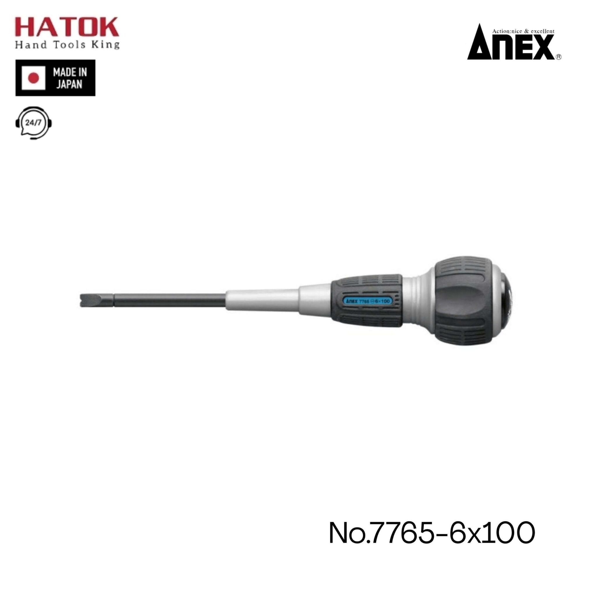 Tô vít đóng Wanidora No.7765-6×100 Anex Nhật Bản