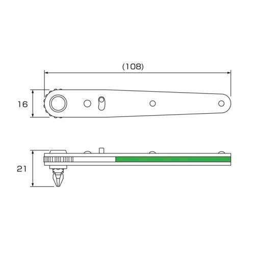 hatoktools-com-19 Bộ tay vặn và mũi vít ANEX No.425-9B