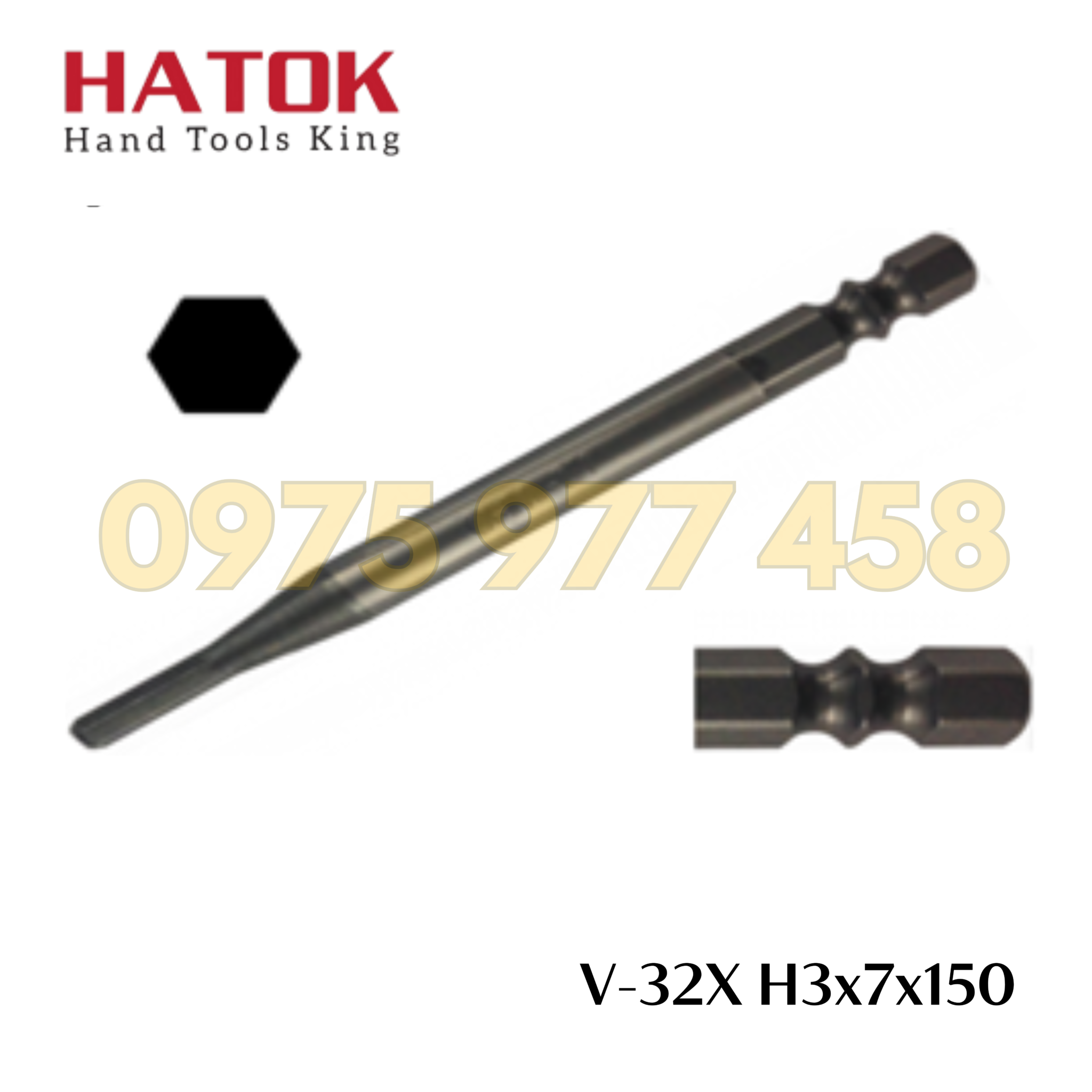 Đầu vặn ốc lục giác OHMI V-32X H3x7x150 Nhật Bản