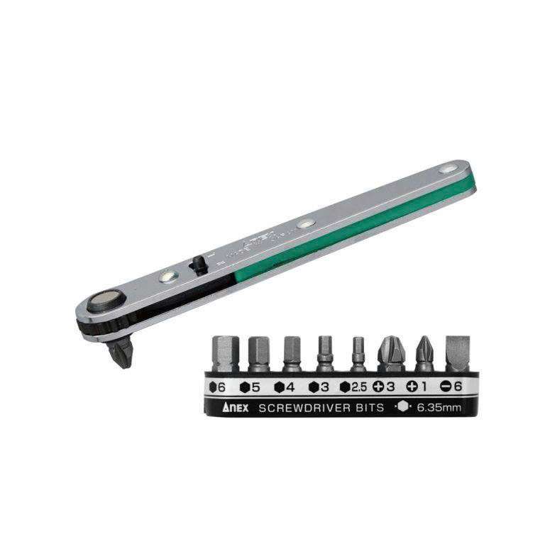 hatoktools-com-20 Bộ tay vặn và mũi vít ANEX No.425-9B