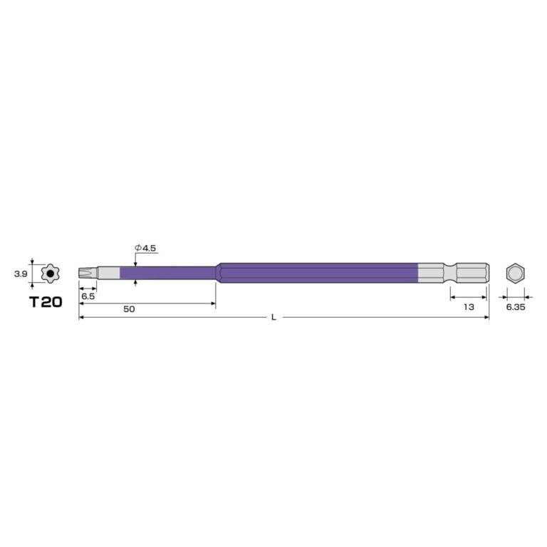 hatoktools-com-21 Mũi vít đầu hoa thị T20 ANEX ACTX-2015