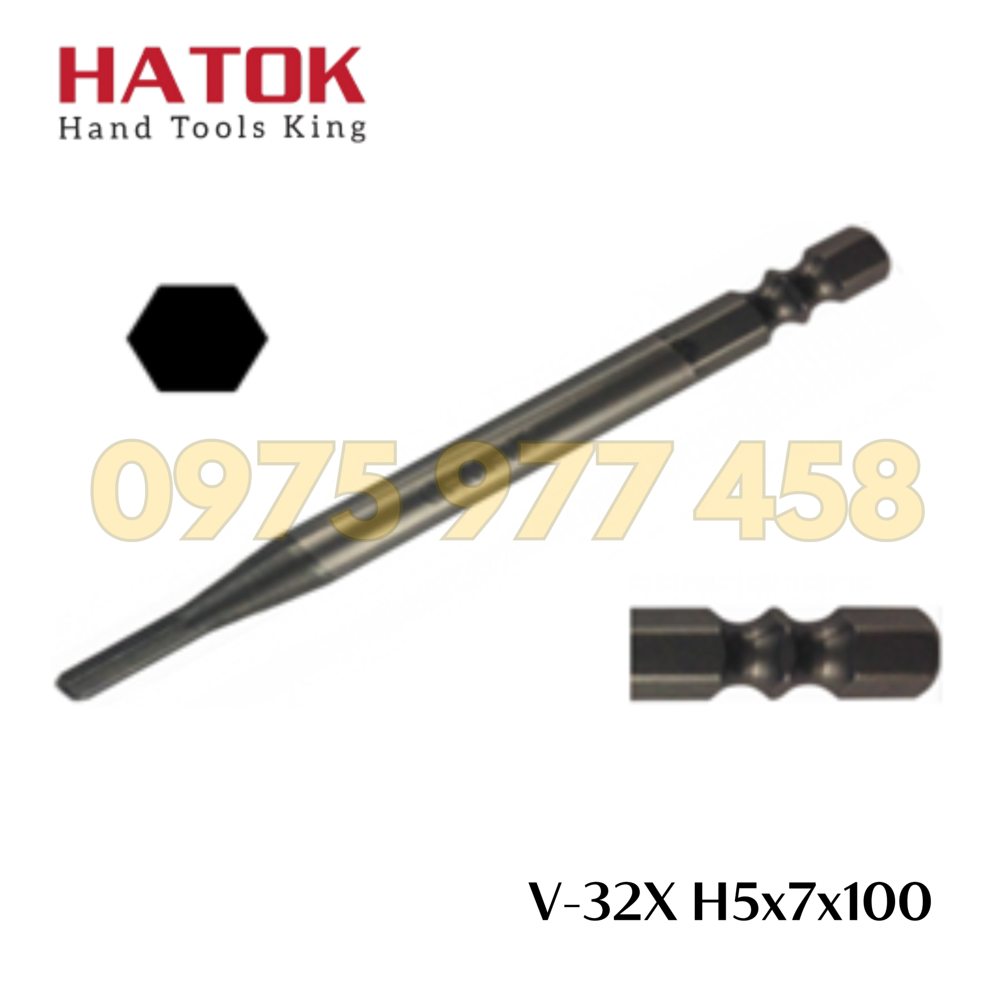 Đầu vặn ốc lục giác OHMI V-32X H5x7x100 Nhật Bản