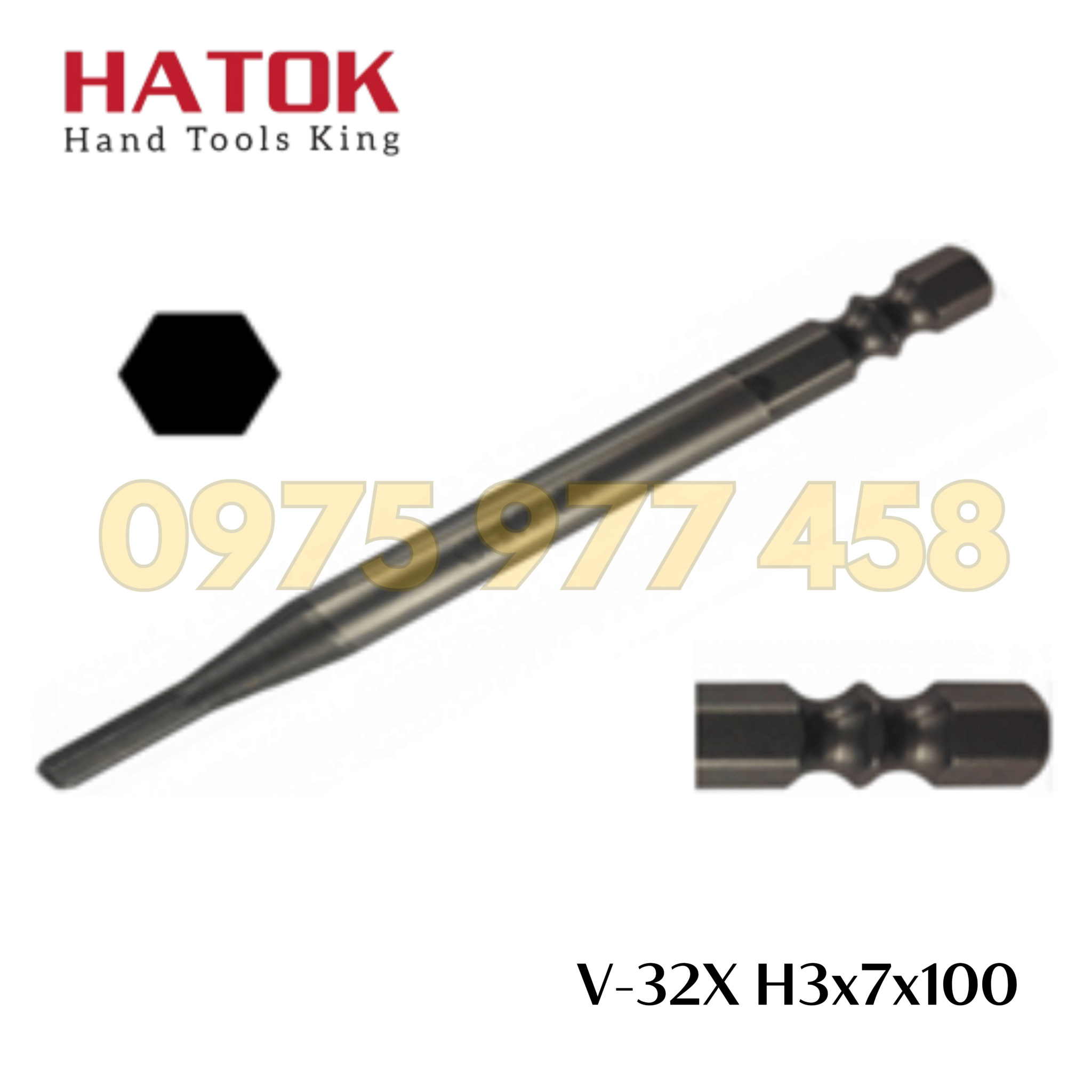 Đầu vặn ốc lục giác OHMI V-32X H3x7x100 Nhật Bản