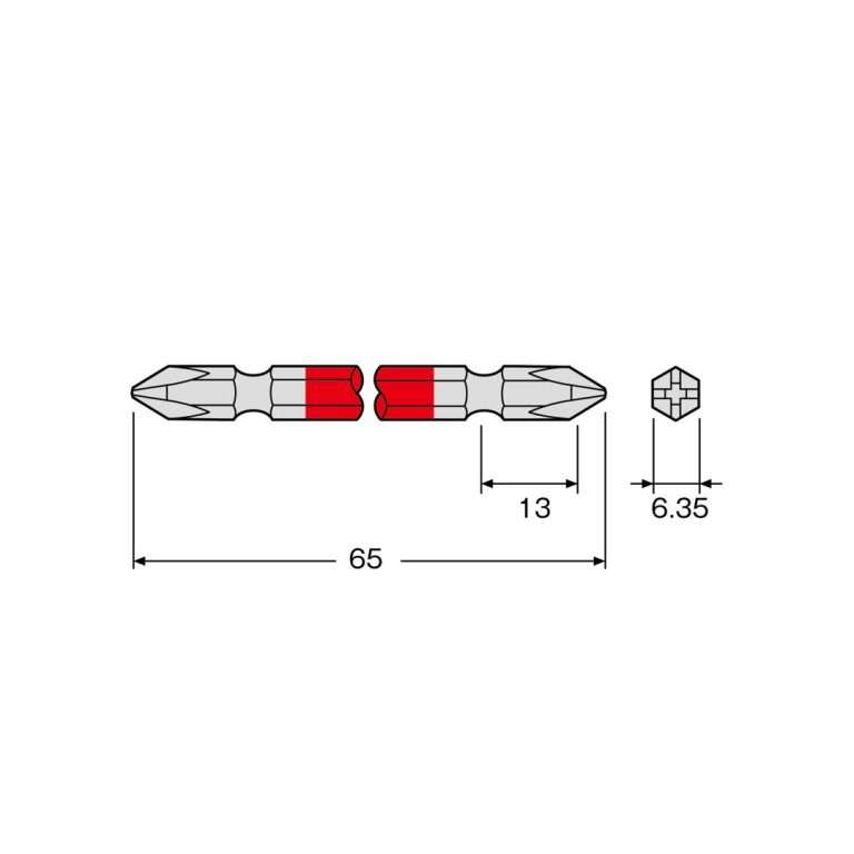 hatoktools-com-5 Vỉ 2 mũi vít 2 đầu ANEX ACM-1065 Nhật Bản